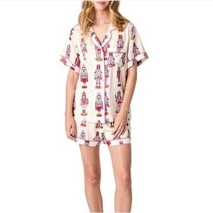 Katie Kime Nutcracker Pajama Top Size XL